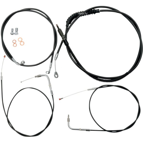 LAチョッパーズ LA Choppers ケーブル標準キット 黒 10年-14年 FXDWG、FLD 12-14インチ用 0610-0651 WO店