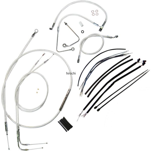 マグナム MAGNUM ケーブルキット クローム 14年以降 FLHTCU、FLHX ABS付 12-14インチ エイプバー用 WO店