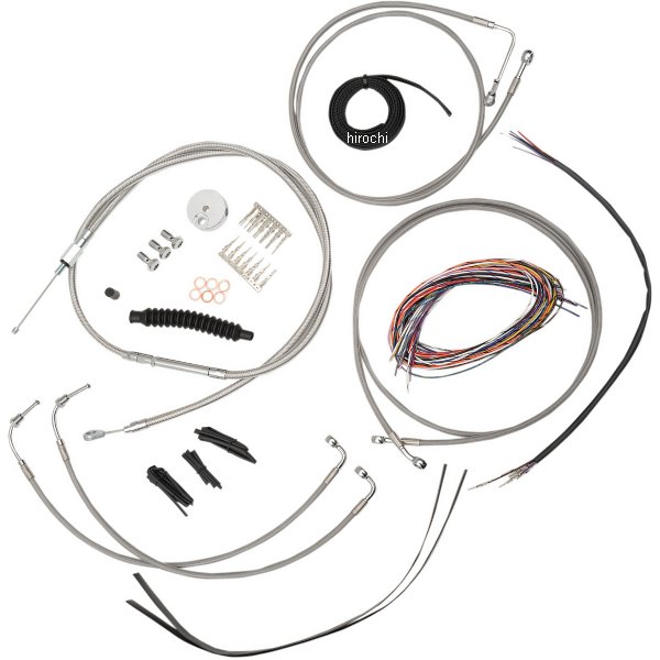 LAチョッパーズ LA Choppers ケーブルコンプキット ステンレス 08年-13