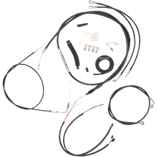 LAチョッパーズ LA Choppers ケーブルコンプキット 黒 11年-14年