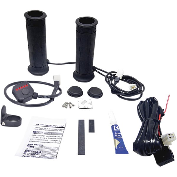 コソ KOSO ヒートグリップ 5段階温度調整 1インチハンドル用 WO店