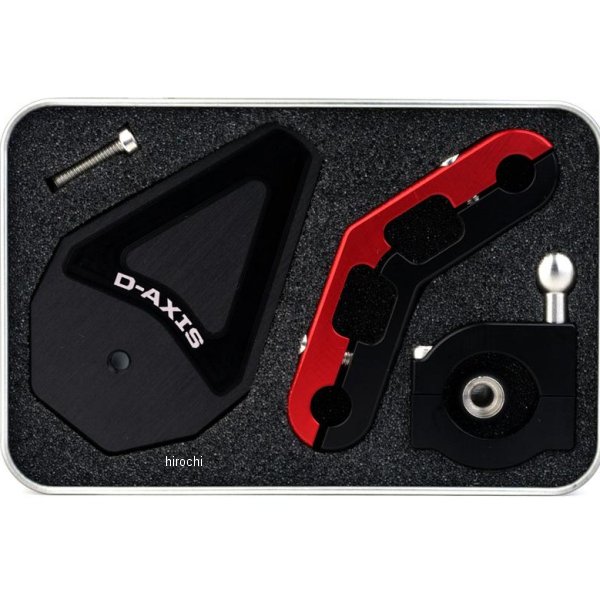 ♥売り切れ♥ ドリブン DRIVEN ミラー バーエンドクランプ D-AXIS 赤(1個売り) WO店