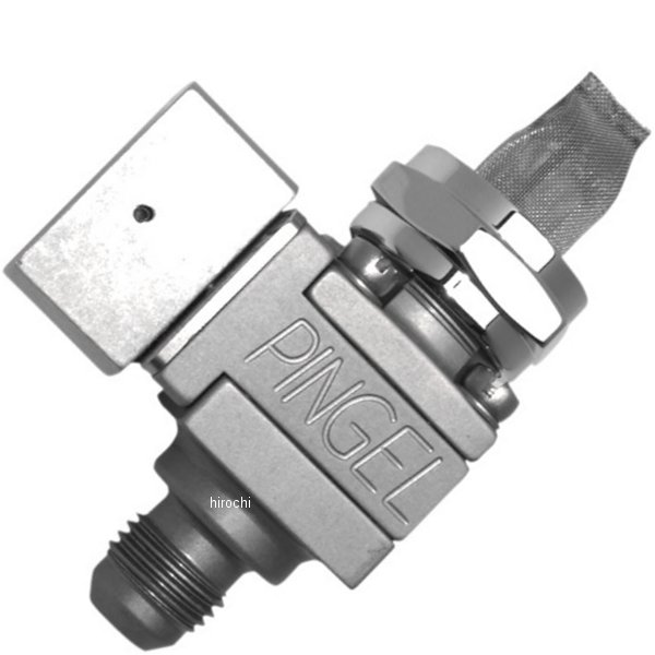 ピンゲル PINGEL フューエル バルブ 22mm シングル 6AN クリアアルマイト WO店