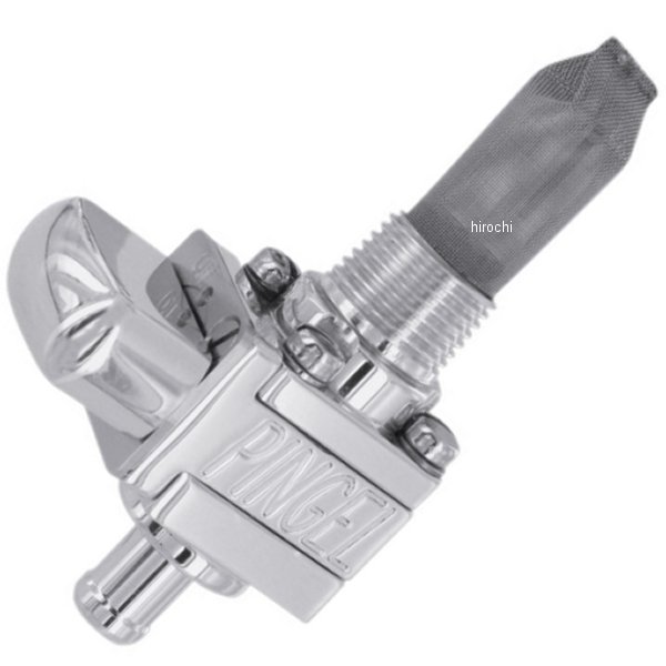 ピンゲル PINGEL フューエル バルブ 3/8インチ(9.5mm) NPT シングル 5/16インチ ポリッシュ WO店