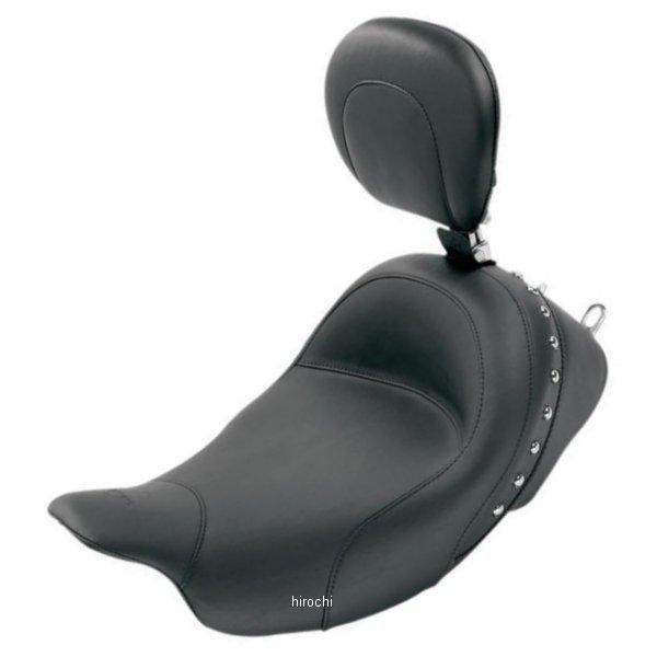 マスタング Mustang シート ソロ ワイド 08年以降 バックレスト付き クロームスタッド 0801-0464 WO店