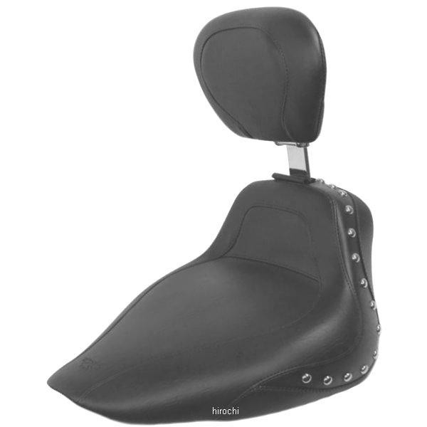 マスタング Mustang シート ソロ スポーツ FLSTN スタッド/バックレスト付き 0802-0495 WO店
