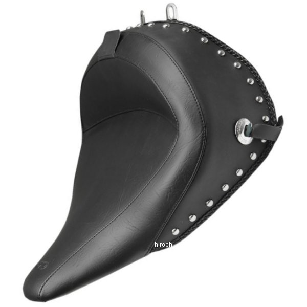 マスタング Mustang シート ソロ ワイド FLSTC スタッド/バックレスト付き WO店
