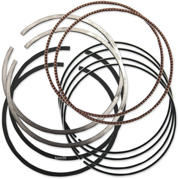 S&amp;Sサイクル S&amp;S Cycle 補修用 ピストンリングセット 4.125"ボア(Thin ring pack) スタンダード WO店