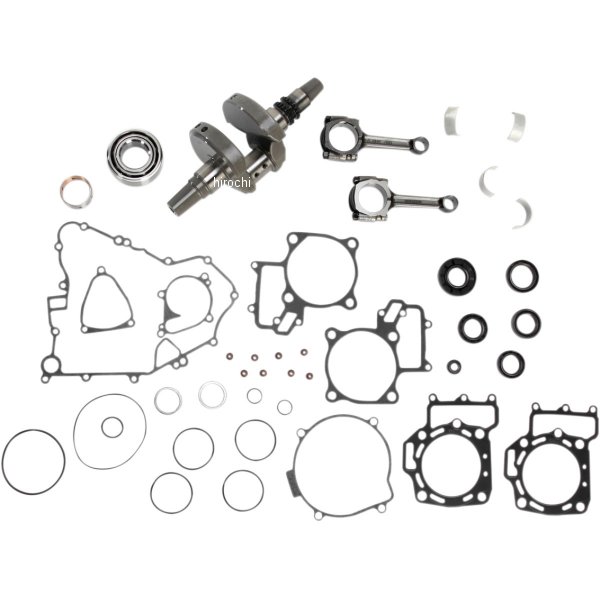 熱っぽい極点 HOT RODS ボトムエンドキット 12年 カワサキ Brute Force 750 0921-0523 WO店