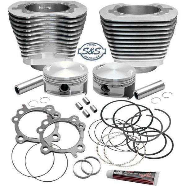 S&amp;Sサイクル S&amp;S Cycle 3.875"シリンダーヘッド、ピストンキット シルバー 0931-0431 WO店