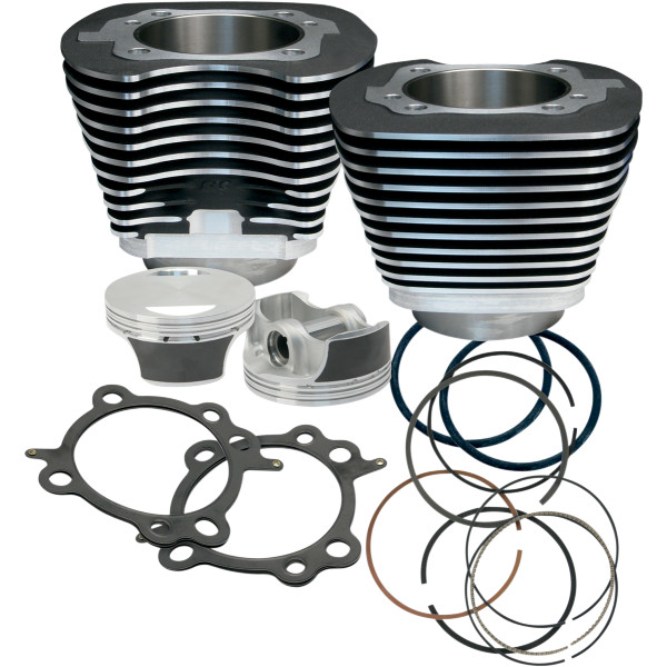 S&amp;Sサイクル S&amp;S Cycle シリンダー キット 97" 99年-06年 Twin Cam 黒 0931-0436 WO店