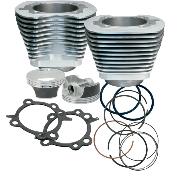 S&amp;Sサイクル S&amp;S Cycle シリンダー キット 97" 99年-06年 Twin Cam シルバー 0931-0437 WO店