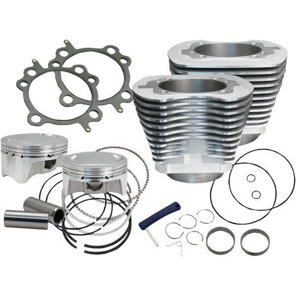 S&amp;Sサイクル S&amp;S Cycle シリンダーキット 98" 99年-06年 Twin Cam シルバー 0931-0537 WO店