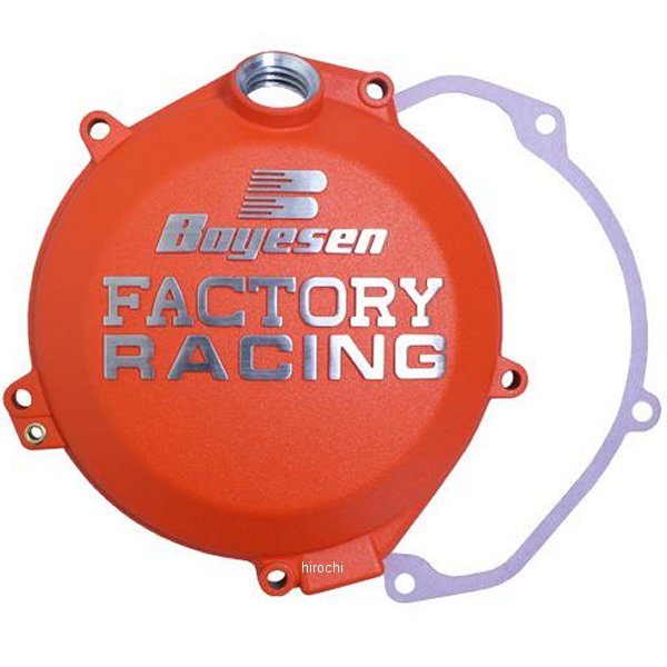 Boyesen Factory] ボイセン クラッチカバー YZ250/YZ250X 艶消しブラック