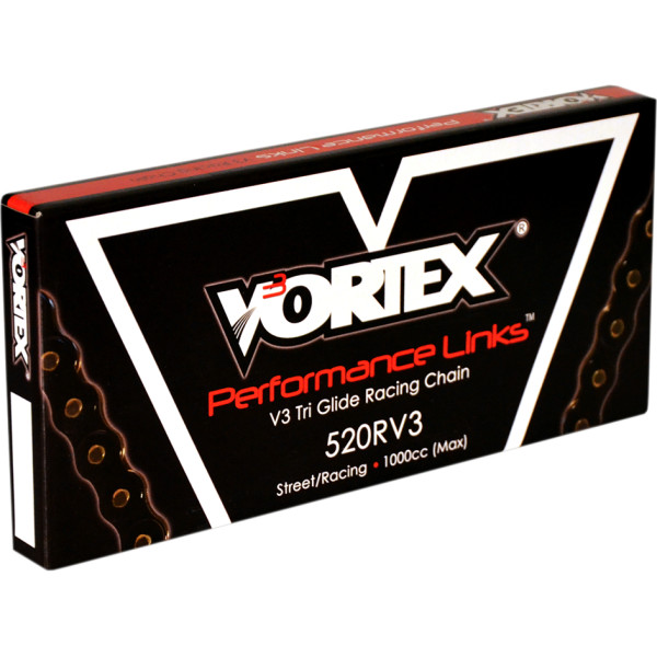 ボルテックス Vortex チェーン カシメタイプ 520RV3/120L 黒 WO店