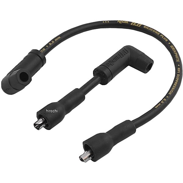 アクセル ACCEL 8.8mm プラグコード L78年-84年 FLH/FX サプレッサー/黒 WO店の通販は