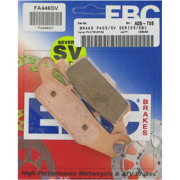 イービーシー EBC ブレーキパッド リア 右側 SV-シンタード 446 07年-18年 ヤマハ YFM700 WO店の通販は 7,352円