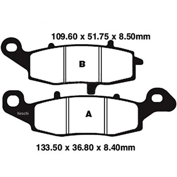 EBC イービーシー ブレーキパッド フロント 98年-08年 GSX750、EX650 (EX-Performance シンタード) 1721-0849 WO店