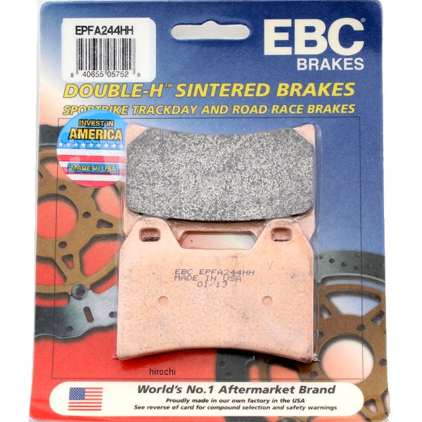 EBC イービーシー ブレーキパッド フロント 98年-05年 アプリリア、ドゥカティ (EX-Performance シンタード) 1721-0851 WO店
