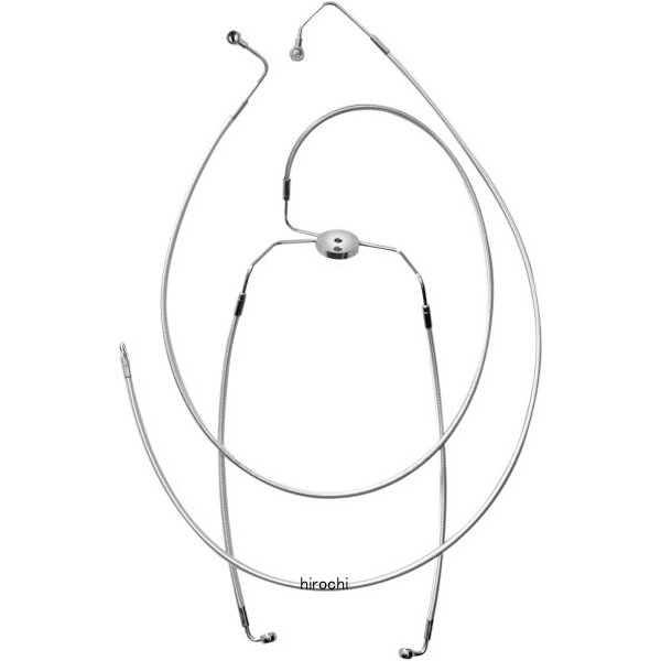 マグナム MAGNUM フロント ブレーキライン ロワー FLH(デュアルディスク) クローム 1741-1859 WO店