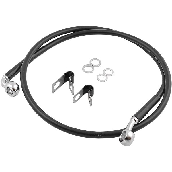 DRAG フロント ブレーキライン 黒ステンレス 標準長 00年-05年 FXD 45202-00A 1741-2556 WO店