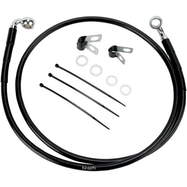 DRAG フロント ブレーキライン 黒ステンレス 01年-05年 FXDL +2インチ(43インチ) 1741-2569 WO店