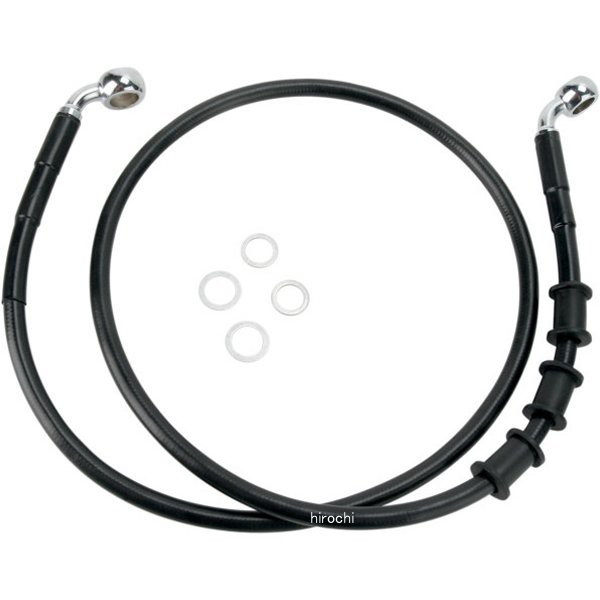 DRAG フロント ブレーキライン 黒ステンレス 08年-13年 FLSTN +10インチ(51.75インチ) WO店の通販は