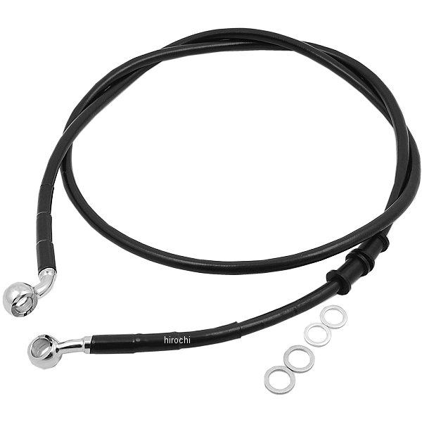 DRAG フロント ブレーキライン 黒ステンレス 08年以降 FXDB +6インチ(54.125インチ) 1741-2897 WO店