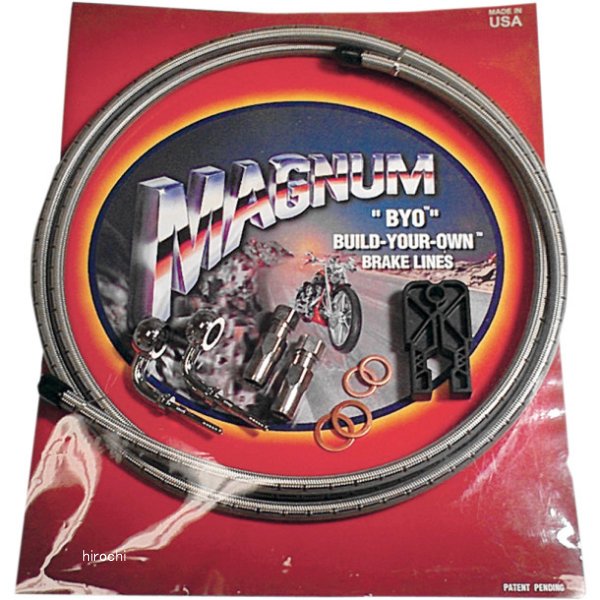 マグナム MAGNUM ブレーキラインキット 6フィート(1.8m) シングル 04年-13年 XL(10mm 35°バンジョー) 1741-3196 WO店