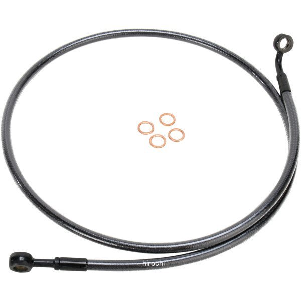 マグナム MAGNUM フロント ブレーキライン 04年-13年 XL 10mm/180°46インチ(1168mm) 黒 1741-3448 WO店