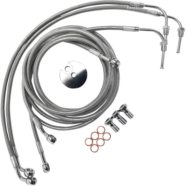 LAチョッパーズ LA Choppers ブレーキホース ステンレス 08年-13年 FLTR ABS付 15-17インチ用 1741-3931 WO店