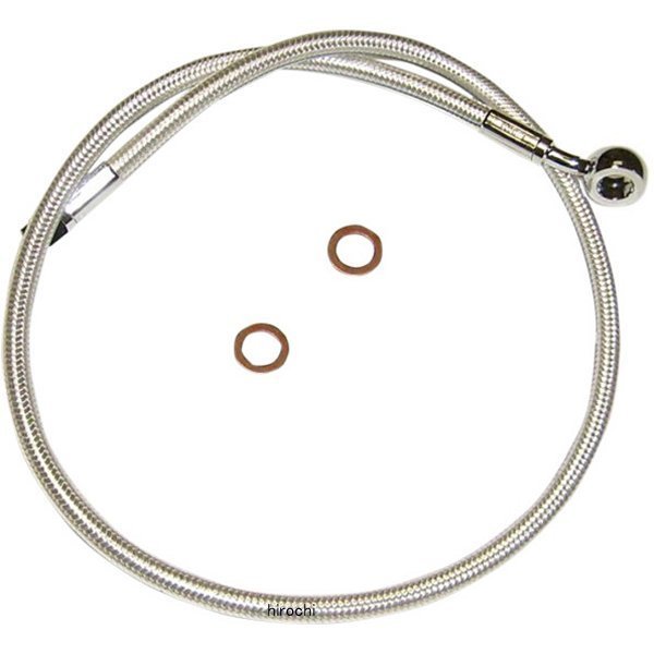 マグナム MAGNUM フロント ブレーキライン 10mm/180°アッパー 26インチ(660mm) クローム 1741-4052 WO店