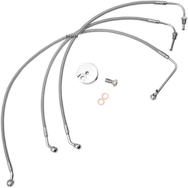 LAチョッパーズ LA Choppers ブレーキホース ステンレス 96年-07年 FLH 18-20インチ用 1741-4233 WO店