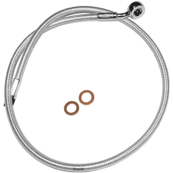 マグナム MAGNUM ブレーキホース 27インチ フロント アッパー クローム 10mm 35°フィッティング WO店