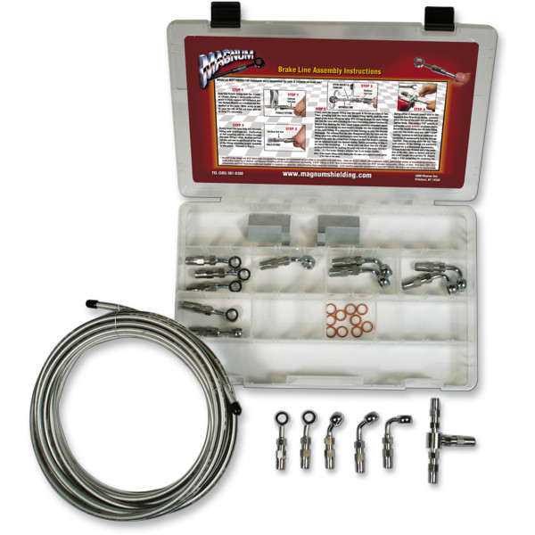 マグナム MAGNUM ブレーキライン 組み立てキット クローム WO店の通販は 54,270円