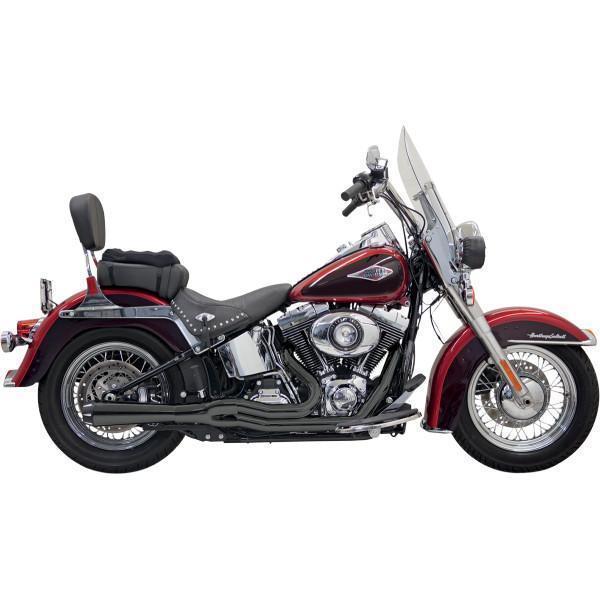 バッサニ Bassani フルエキゾースト ロードレイジII 86年-17年 ソフテイル ショート 黒 1800-1513 WO店