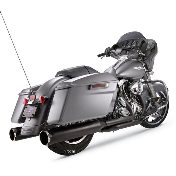 S&Sサイクル S&S Cycle 4.5インチ スリップオンマフラー 17年以降 黒/黒 machin WO店の通販は 83,270円