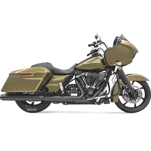 バッサニ Bassani 4インチ スリップオンマフラー DNT 17年以降 黒/クローム 1801-1083 WO店