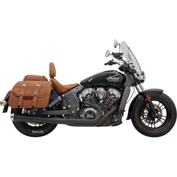 バッサニ Bassani フルエキゾースト 2-1 15年以降 インディアン SCOUTT 黒 ロング 1810-2355 WO店