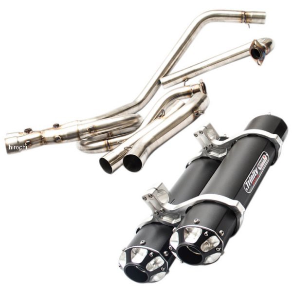 トリニティー Trinity Racing フルエキゾースト 14年-15年 KRF800 アルミ 黒 WO店の通販は