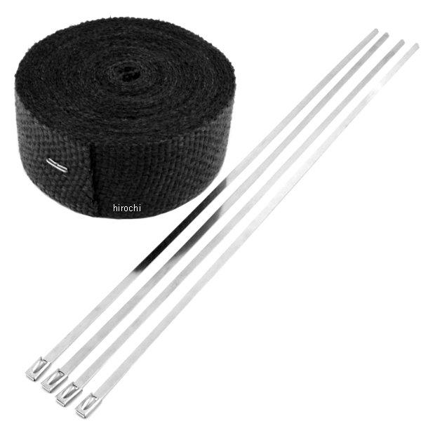 DRAG マフラー ヘッダー ラップキット 51mm x7.62m 黒 WO店
