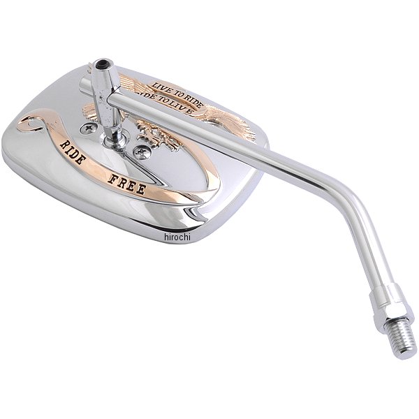 エムゴ EMGO ミラー ライドフリー 10mm クローム/ゴールド(右) WO店 6,438円