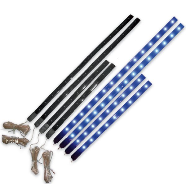 ブライトライツ Brite-Lites LEDストリップ 8本(12インチ x 4本、8インチx 4本) 青 WO店