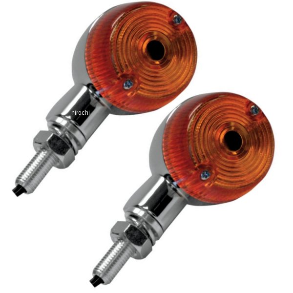 K&S ケーアンドエス ウインカー ラウンド #1 シングル球 アンバーレンズ M10 クローム WO店の通販は 7,910円