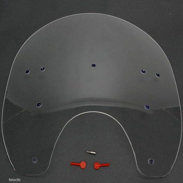 メンフィスシェード Memphis Shades シールド ハーレー純正交換用 17インチ高 85年-10年 FXST クリア 2310-0118 WO店