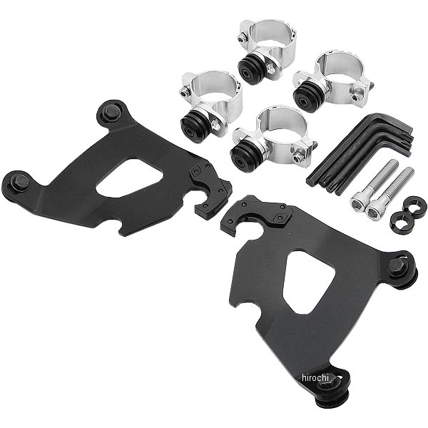 メンフィスシェード Memphis Shades 取付金具 カフェ・フェアリング用 10年以降 XL1200X 黒 WO店の通販は 19,845円