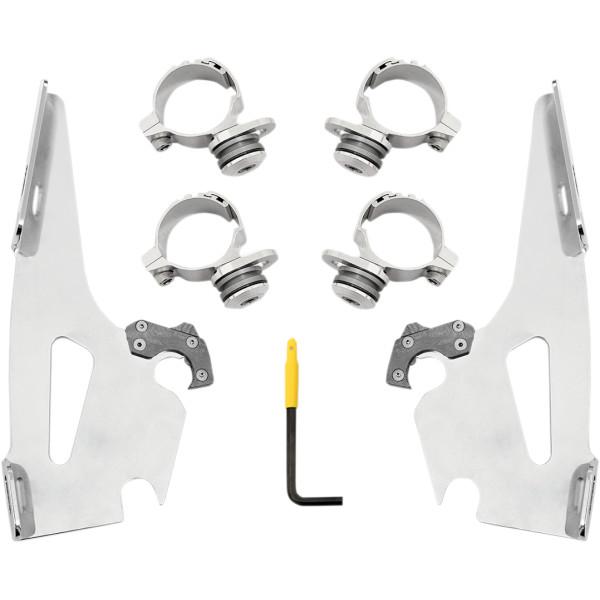 メンフィスシェード ウインドシールド クイック取付金具 ロック付き 15年-16年 インディアン SCOUT ポリッシュ 2321-0370 WO店