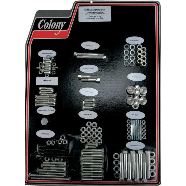CAD コロニー Colony Machine ボルトキット 58年-66年 XLCH900 シルバー 2401-0457 WO店
