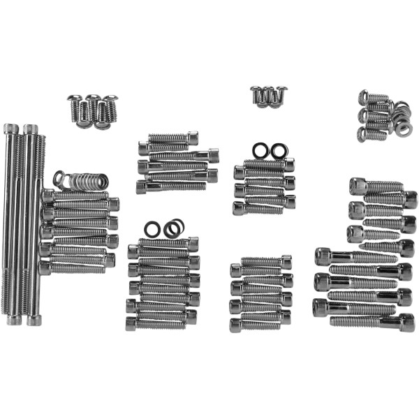 DRAG ボルトキット エンジン全体 07年-16年 FLH 黒/ローレット 2401-0564 WO店