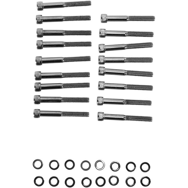 DRAG ボルトキット プライマリーカバー 04年以降 XL 黒/ローレット 2401-0574 WO店